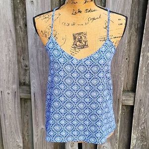 NEW Hollister Geometric Print Strappy Back Boho Cami
